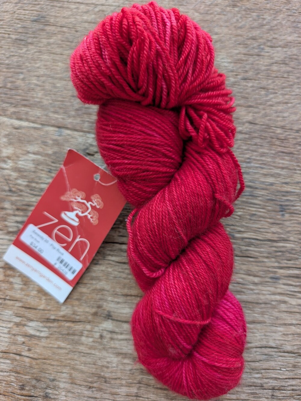 Zen Serenity 20 Yarn Vivid Pink Pop Rock Merino Cashmere